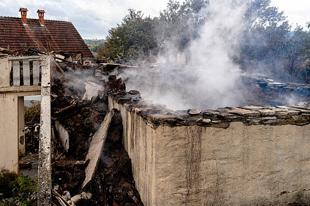 Professional Fire Damage Removal technician working in Morton, TX